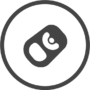 simple logo dark grey